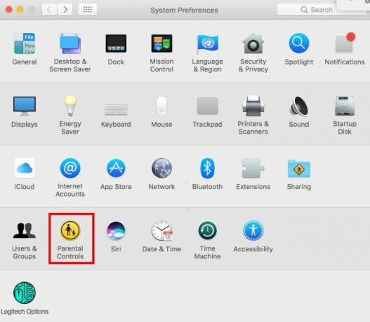 preferințele sistemului mac control parental