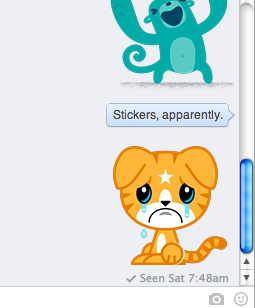 Facebook Stickers Chat: Ce sunt și ar trebui să le folosești? [Sfaturi săptămânale Facebook] Stickere Facebook în acțiune