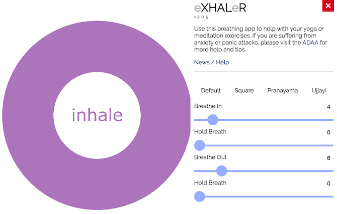 exhalator de anxietate de stres