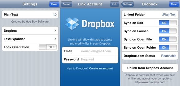 folosind dropbox