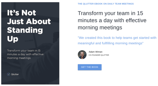 Cartea electronică gratuită a lui Qlutter învață cum să organizați ședințe de dimineață zilnic