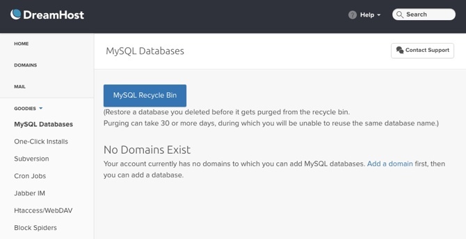 Ce ar trebui să cauți într-o gazdă web? dreamhost mysql