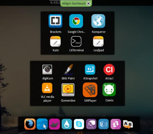 kde-tablou de bord-quicklaunchers