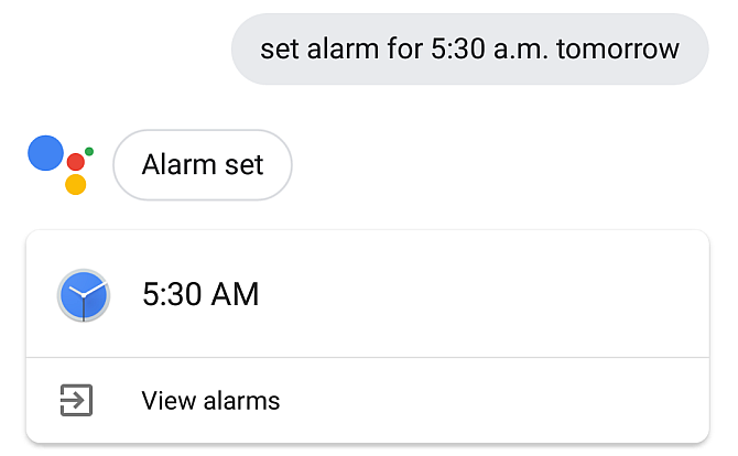 Setare de alarmă Google Assistant