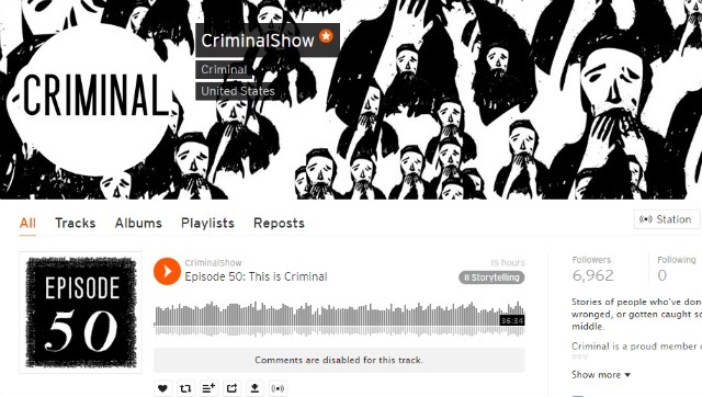 Podcast criminal pe SoundCloud