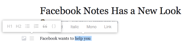 Facebook-note bogate în text-editor