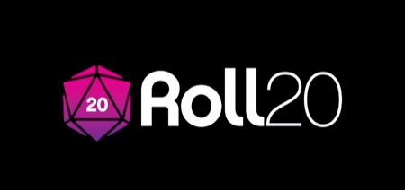 Joacă hârtie și creion D&D online cu prietenii îndepărtați cu aplicații gratuite roll 20 logo