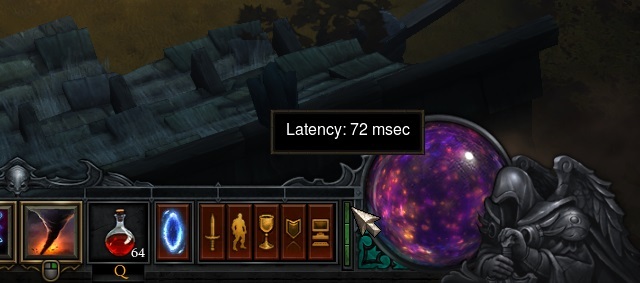 diablo 3 latență metru ping