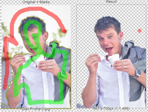 ClippingMagic Îndepărtează cu ușurință fundalul oricărei imagini pe care aveți o previzualizare a clippingmagic 658x500