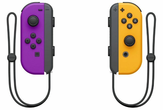 Nintendo Purple și Orange Joy-Cons