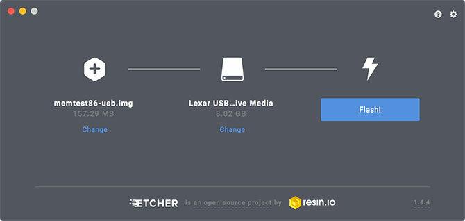 Creați USB bootabil cu Etcher