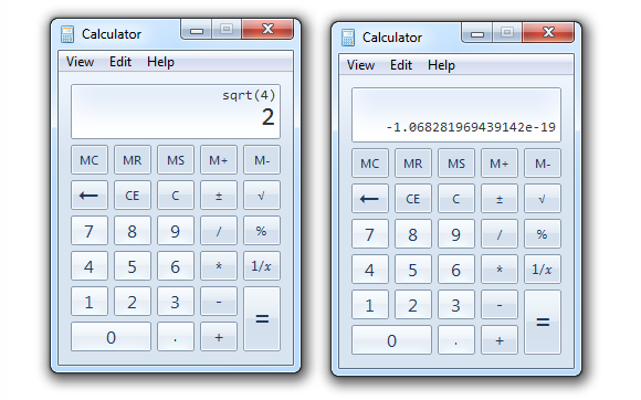 Eroare rotunjire calculator Windows