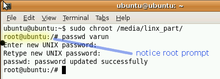 Cum să resetați orice chroot Linux Password