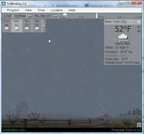 YoWIndow - O aplicație meteo cu adevărat mișto, cu afișare virtuală a vremii yowindow5