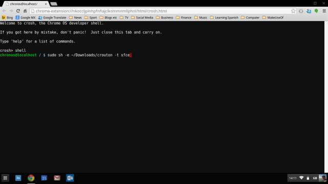 ChromeOS-shell-linux-crutoane-comandă
