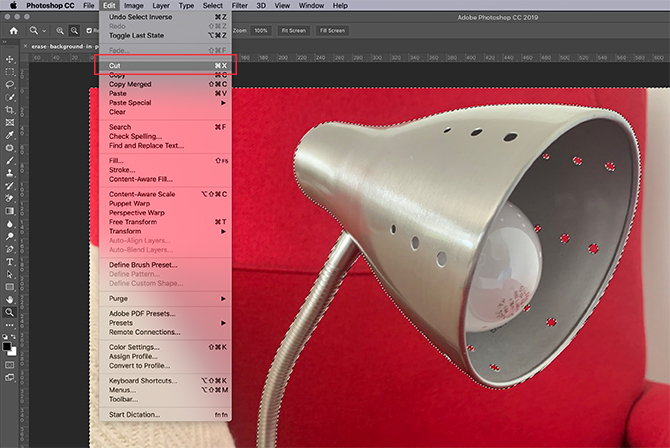 Cum să eliminați un fundal în Photoshop Cut Selection