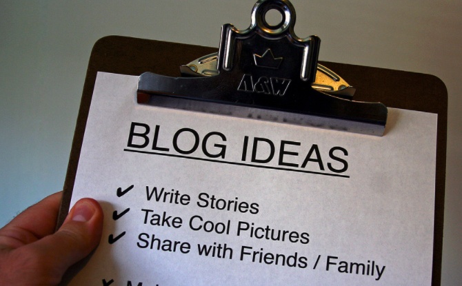 Lista ideilor de blog