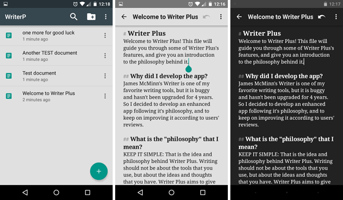 7 editori de text fără distragere pentru Android în comparație: Care este cel mai bun? editor de text android plus