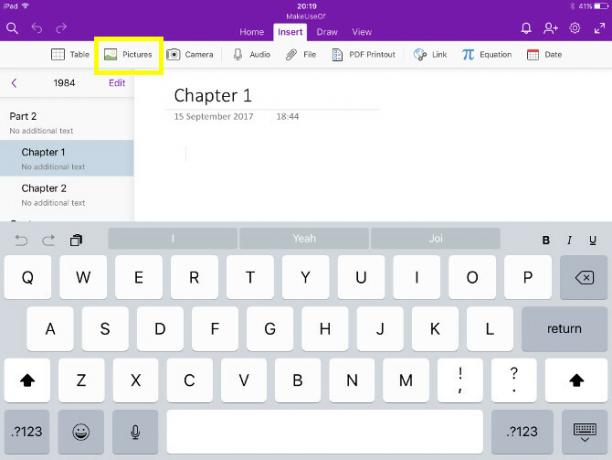 caiet onenote