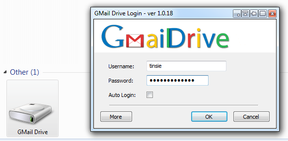 Windows 7 gmail drive