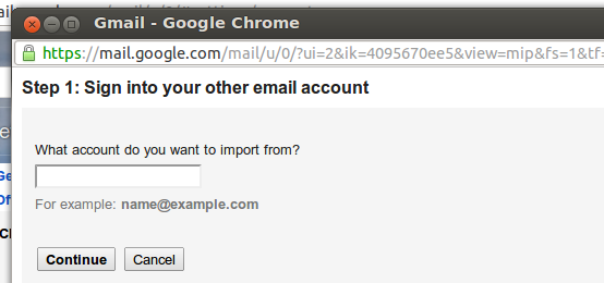 importa e-mailuri vechi gmails gmail