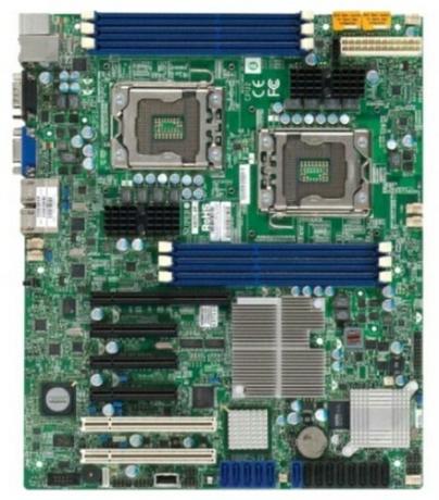 lga1366 placă de bază supermicro cu două prize