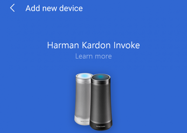 Aplicația Cortana Harman Kardon