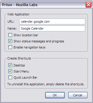 Prism - Google Calendar Configuration