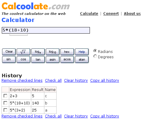 calculator științific virtual