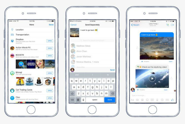 facebook-messenger-dropbox-captură de ecran