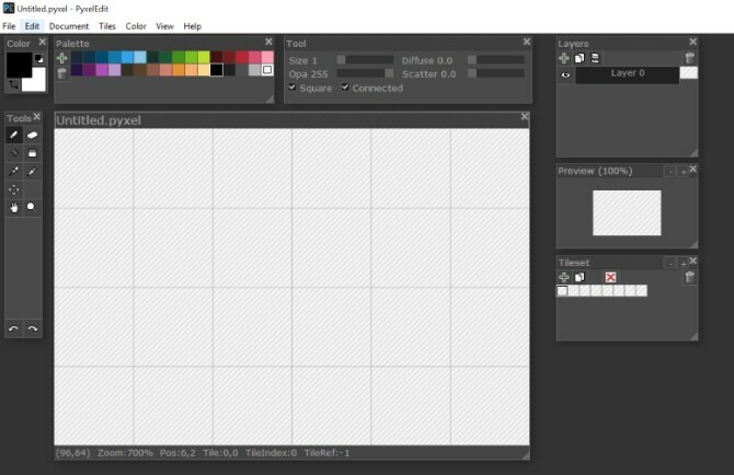 Pyxel Editați Pixel Art Tool Retro Developers Game