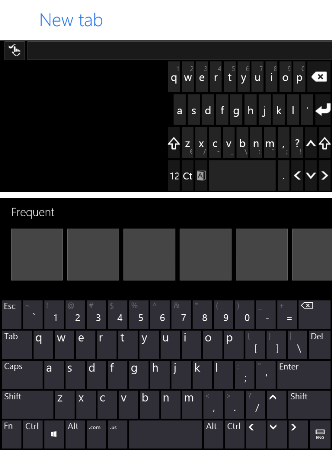 Tastaturi Windows 8 IE