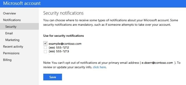 Microsoft-on-conturi de securitate-notificări