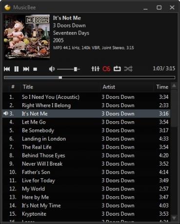 MusicBee: Managerul dvs. muzical puternic, dar simplu, tot-în-un [Windows] MusicBee Compact Player View