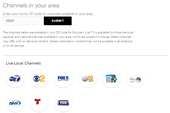 hulu urmărește lista de canale TV locale