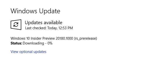 actualizare de previzualizare Windows Insider