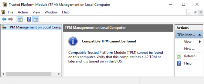 tpm compatibil bitlocker nu a fost găsit