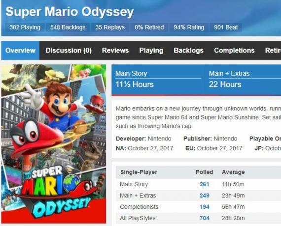 Cât de mult să bateți intrarea pentru Super Mario Odyssey