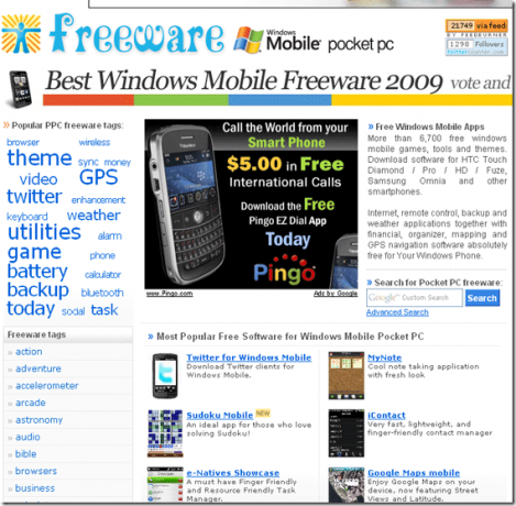 Windows Mobile 6 freeware