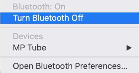 Dezactivarea Bluetooth pe macOS