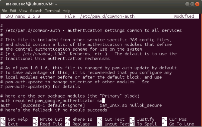 ubuntu nano gauth