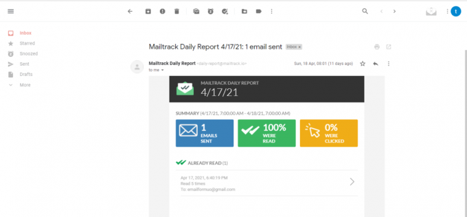 MailTrack pentru Gmail