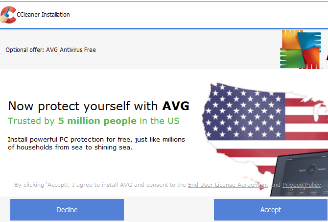 CCleaner Instalați AVG
