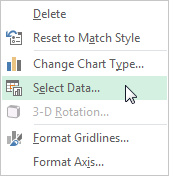 Excel Selectați Interval de date