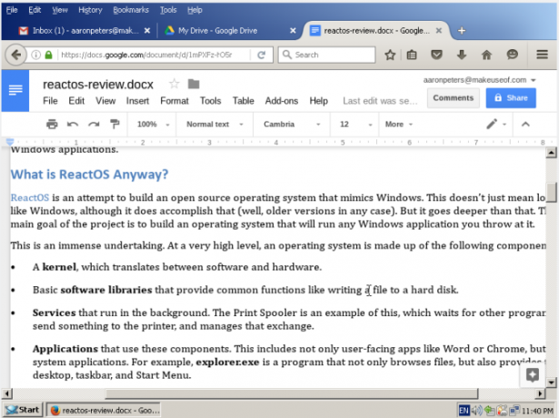 reactos recenzie firefox googledoc