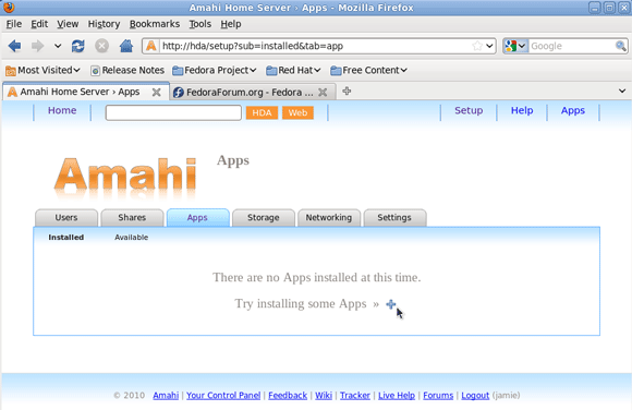 Configurarea unui server de acasă Amahi - Adăugarea unei unități la serverul dvs. [Linux] 1 instalați aplicații