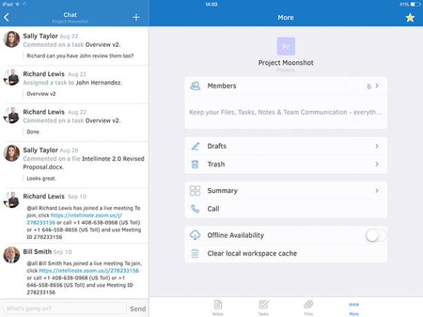 Intellinote: Puneți-vă sarcinile, fișierele, mesajele și întâlnirile online într-un singur loc intellinoteipad1