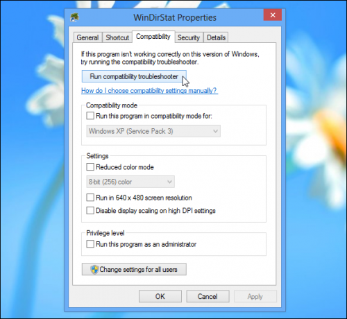 Modul de compatibilitate cu Windows