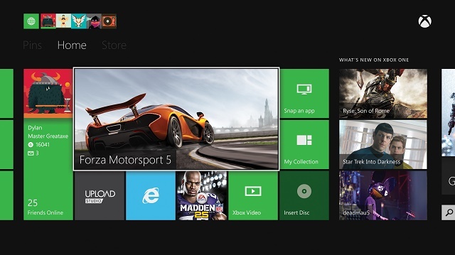 xboxone-tablou de bord