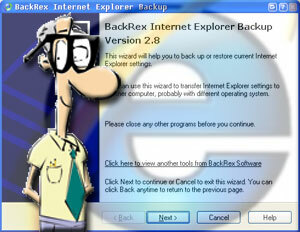 Backup și restaurați setările browserului Internet Explorer iebackuphead